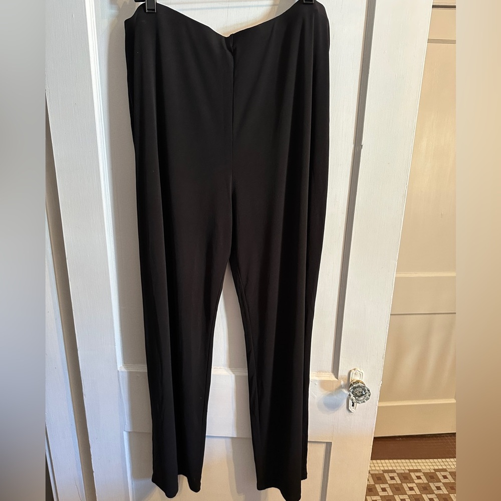 Alfani Women’s Plus Size Black High-Waisted Wide-Leg Pull-Up Pants 3X  NWOT